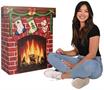 3-D Christmas Fireplace Prop