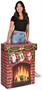 3-D Christmas Fireplace Prop