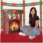 3-D Christmas Fireplace Prop