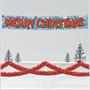 Metallic Merry Christmas Fringe Banner