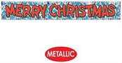 Metallic Merry Christmas Fringe Banner