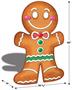 Gingerbread Man Cookie Stand-Up