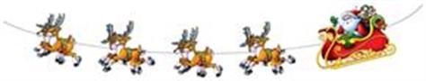 Santa & Sleigh Streamer