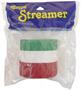 FR Red, White & Green Crepe Streamer