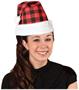Plaid Santa Hat