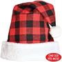 Plaid Santa Hat
