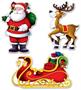 Santa, Sleigh & Reindeer Cutouts