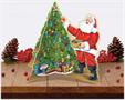 3-D Santa w/Tree Centerpiece