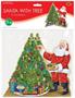 3-D Santa w/Tree Centerpiece