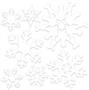 Plastic Die-Cut Snowflakes