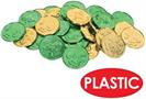Lucky Leprechaun Plastic Coins