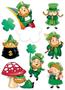 Leprechaun/Shamrock Stickers