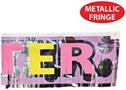Metallic Happy Easter Fringe Banner