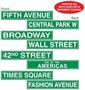 New York City Street Sign Cutouts