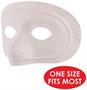 White Half Mask