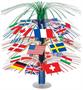 International Flag Cascade Centerpiece