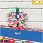 International Flag Cascade Centerpiece