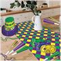 Printed Mardi Gras Table Runner