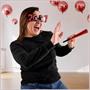 2027 Glittered Plastic Eyeglasses
