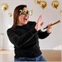 2027 Glittered Plastic Eyeglasses