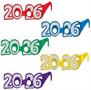 "2026" Glittered Foil Eyeglasses