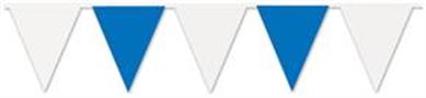 Blue & White Pennant Banner