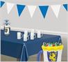 Blue & White Pennant Banner