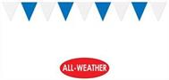Blue & White Pennant Banner