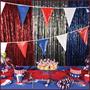 Red, White & Blue Pennant Banner