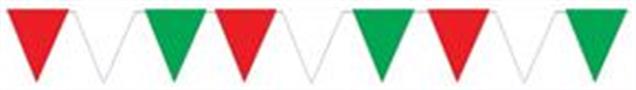 Red, White & Green Pennant Banner