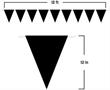 Black Pennant Banner