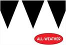 Black Pennant Banner