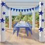 Blue Pennant Banner