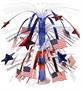 Flag Cascade Centerpiece