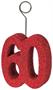 Glittered "60" Photo/Balloon Holder