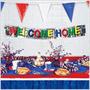 Metallic Welcome Home Fringe Banner