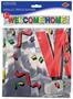 Metallic Welcome Home Fringe Banner