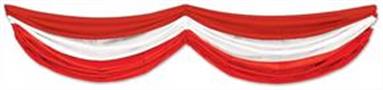 Red & White Fabric Bunting