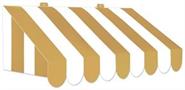 3-D Gold & White Awning Wall Decoration