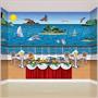 Cruise Ship Deck Backdrop