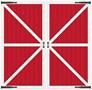 Red Barn Door Props