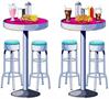 Soda Shop Tables & Stools Props