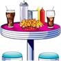 Soda Shop Tables & Stools Props