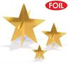 3-D Foil Star Centerpieces