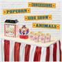 Red & White Stripes Table Skirting