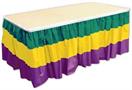 Mardi Gras Table Skirting