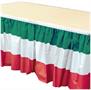 Red, White & Green Table Skirting
