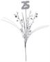 Glittered "25" Metallic Star Spray