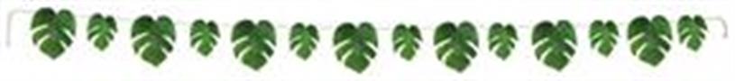Fabric Tropical Palm Leaves Streamer
