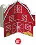 3-D Barn Centerpiece